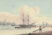 OWEN Samuel Unloading The Brig At Low Tide (illustrated); And A Busy Anchorage With Fishermen Unloading The Catch On The Foreshore OWEN Samuel Unloading The Brig At Low Tide (illustrated); And A Busy Anchorage With Fishermen Unloading The Catch On The Foreshore