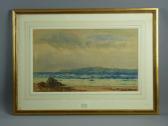 P. MACGREGOR WILSON Coastal Scene With Distant Yachts P. MACGREGOR WILSON Coastal Scene With Distant Yachts