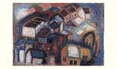 PACANOWSKA Felicia Ensemble De Deux Œuvres, Circa 1940-1950, Nature-morte, 1954, Village PACANOWSKA Felicia Ensemble De Deux Œuvres, Circa 1940-1950, Nature-morte, 1954, Village