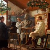 PACHT Vilhelm The Painter P. S. Krøyer Is Being Modelled In His Studio In Skagen PACHT Vilhelm The Painter P. S. Krøyer Is Being Modelled In His Studio In Skagen