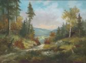 PAETZ-KALICH Elisabeth Waldweg Mit Gebirge Im Hintergrund PAETZ-KALICH Elisabeth Waldweg Mit Gebirge Im Hintergrund