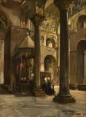 PAGES Jules Eugene Interior Of St. Marco, Venice PAGES Jules Eugene Interior Of St. Marco, Venice