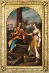 Giovanni Battista Paggi - Gesù E La Samaritana Al Pozzo 