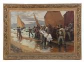PAGGIARO EMILIO Garibaldi Trasporta A Braccia Anitalungo La Spiaggia Di Cesenatico PAGGIARO EMILIO Garibaldi Trasporta A Braccia Anitalungo La Spiaggia Di Cesenatico