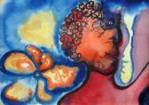 PAILTHORPE Grace W. Head And Orange Flower PAILTHORPE Grace W. Head And Orange Flower