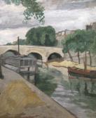PALLADY Theodor Seine Quay (bridge Over The Seine PALLADY Theodor Seine Quay (bridge Over The Seine