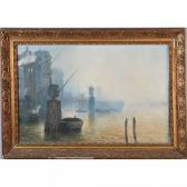 PALLIER Raymond Port Anglais Dans La Brume PALLIER Raymond Port Anglais Dans La Brume
