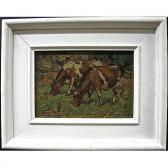 PALMER Herbert Sidney Sketch Cattle Grazing PALMER Herbert Sidney Sketch Cattle Grazing