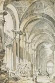 PANINI Giovanni Paolo Architectural Capriccio With Figures And Ruins, Including The Belvedere Torso PANINI Giovanni Paolo Architectural Capriccio With Figures And Ruins, Including The Belvedere Torso