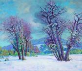 PANOZZI Americo "tarde De Junio, Paisaje Nevado". PANOZZI Americo "tarde De Junio, Paisaje Nevado".