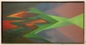 PAPE Ton Abstract In Groen En Oranje PAPE Ton Abstract In Groen En Oranje