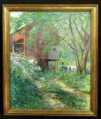 PARCKER Frederick Little A Barn By A Stream PARCKER Frederick Little A Barn By A Stream