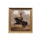 PARDON Jean-Bernard Portrait Of Captain Adolphus Bayard Of The 15th Hussars, Mounted On His Charger PARDON Jean-Bernard Portrait Of Captain Adolphus Bayard Of The 15th Hussars, Mounted On His Charger