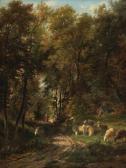 PARIS joseph francois Waldstück Mit Weidender Schafherde PARIS joseph francois Waldstück Mit Weidender Schafherde