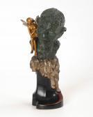 PARIS Roland Faunsbüste Mit Kleiner Nymphe PARIS Roland Faunsbüste Mit Kleiner Nymphe