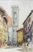PARKER Henry Hillier Quantity Of Watercolours Including:- H Parke Eastern River Scene, Possibly The Nile, In PARKER Henry Hillier Quantity Of Watercolours Including:- H Parke Eastern River Scene, Possibly The Nile, In