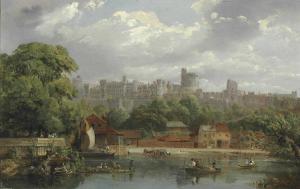 William Parrott - Windsor Castle From The Thames