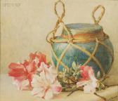 PARSONS Beatrice Emma Azaleas With Teal Planter PARSONS Beatrice Emma Azaleas With Teal Planter