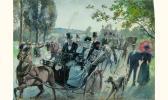 PARYS A. La Promenade En Cabriolet Au Bois PARYS A. La Promenade En Cabriolet Au Bois