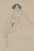 PASCIN Jules Sitzender Weiblicher Akt PASCIN Jules Sitzender Weiblicher Akt