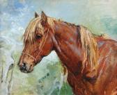 PATON Frank Study Of A Chestnut Mare PATON Frank Study Of A Chestnut Mare