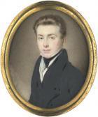 PATTEN Jr. William Bildnis Eines Jungen Mannes In Schwarzer Jacke PATTEN Jr. William Bildnis Eines Jungen Mannes In Schwarzer Jacke