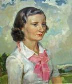 PATTISON TOM Head And Shoulders Portrait Of A Lady PATTISON TOM Head And Shoulders Portrait Of A Lady