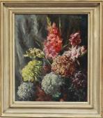 PAUL GERHART Vowe Blumenstillleben Mit Chrysanthemen PAUL GERHART Vowe Blumenstillleben Mit Chrysanthemen
