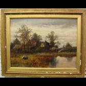 PAULMANN Joseph Evening Landscape With Animals And Figures PAULMANN Joseph Evening Landscape With Animals And Figures