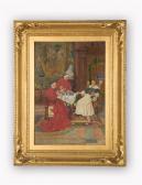 PAVESI Pietro Scene Of Cardinals Having Tea PAVESI Pietro Scene Of Cardinals Having Tea