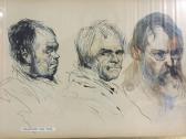 PAVIL Elie Anatole Portait De Trois Hommes PAVIL Elie Anatole Portait De Trois Hommes
