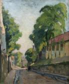 PAVIL Elie Anatole Vue De Paris Montmartre La Rue St Vincent PAVIL Elie Anatole Vue De Paris Montmartre La Rue St Vincent
