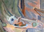 PAVLOVSKY Genrich Nature Morte À La Théière Sur Table PAVLOVSKY Genrich Nature Morte À La Théière Sur Table