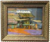 PAXSON Ethel Easton Street Market Scene PAXSON Ethel Easton Street Market Scene