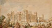 PAXTON Joseph Vue Des Façades D'honneur (nord) Et Ouest Du Château De Ferrières PAXTON Joseph Vue Des Façades D'honneur (nord) Et Ouest Du Château De Ferrières