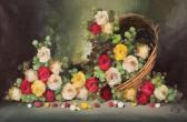 PAYES Emilio Still Life With Basket Of Roses PAYES Emilio Still Life With Basket Of Roses