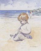 PAYNE Frances Mallalieu Children On Beach PAYNE Frances Mallalieu Children On Beach