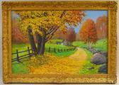 PAYNE George Forest Path In A Fall Landscape PAYNE George Forest Path In A Fall Landscape