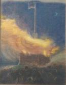 payne henry arthur Bonfire To Celebrate George Vi Coronation 1936 payne henry arthur Bonfire To Celebrate George Vi Coronation 1936