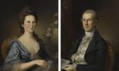 PEALE Charles Willson Mr. And Mrs. Thomas Russell: A Pair Of Portraits PEALE Charles Willson Mr. And Mrs. Thomas Russell: A Pair Of Portraits