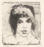 PECHSTEIN Hermann Max Die Pelzmütze PECHSTEIN Hermann Max Die Pelzmütze