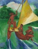 PECHSTEIN Hermann Max „segelndes Kanu“ PECHSTEIN Hermann Max „segelndes Kanu“