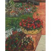 PECK Fay Flowers On Porch PECK Fay Flowers On Porch