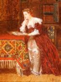 PECRUS Charles Francois Woman Reading A Book PECRUS Charles Francois Woman Reading A Book