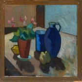 PEDERSEN Arnold William Still Lifewith Flower, Fruit And Jug PEDERSEN Arnold William Still Lifewith Flower, Fruit And Jug