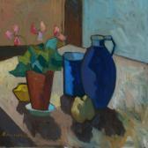 PEDERSEN Arnold William Still Lifewith Flower, Fruit And Jug PEDERSEN Arnold William Still Lifewith Flower, Fruit And Jug