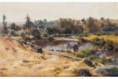 PEITHNER VON LICHTENFELS Eduard Summer Landscape. PEITHNER VON LICHTENFELS Eduard Summer Landscape.