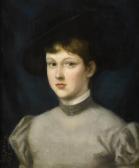 PENDLETON William Larned Marcy Porträt Eines Französischenmädchens PENDLETON William Larned Marcy Porträt Eines Französischenmädchens
