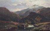 PERCY Sidney Richard Figures And Cattle In River Landscapes PERCY Sidney Richard Figures And Cattle In River Landscapes