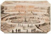 PERELLE Adam Vue Du Château De Versailles Prise Du Bassin De Latone Avant 1678 PERELLE Adam Vue Du Château De Versailles Prise Du Bassin De Latone Avant 1678